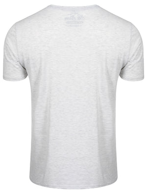 Westland Motorbike Print T-Shirt in Ice Grey Marl - South Shore
