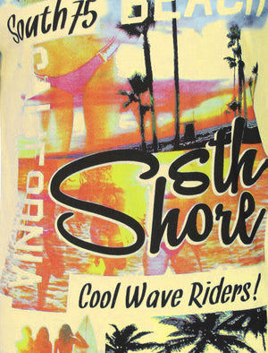 Miami Wave Jersey T-Shirt in Buttermilk - Sth Shore