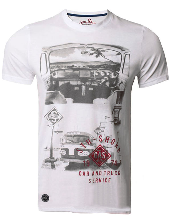 View T-Shirt in Optic White - Sth Shore