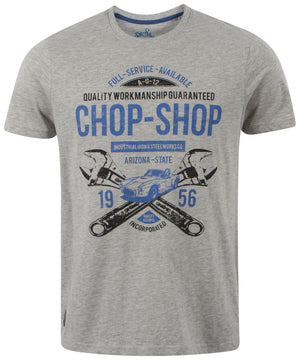 Dissident printed cotton light grey t-shirt