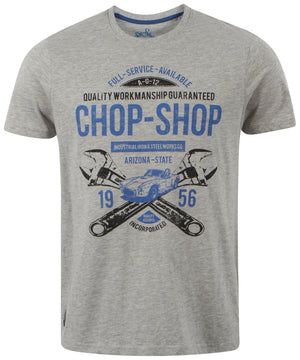 Dissident Chop Shop light grey t-shirt