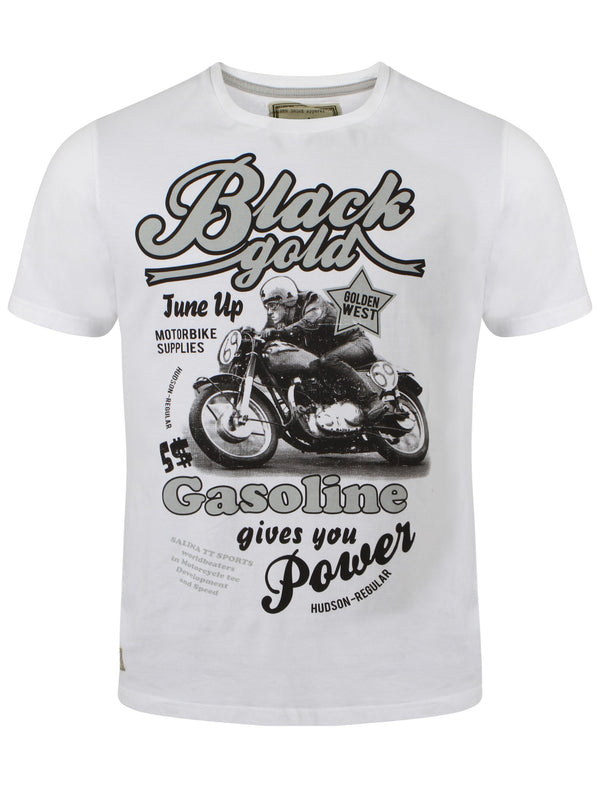 South Shore Cotton Crew Neck T-shirt in white