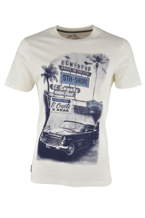 5th Shore Surf Shop El Coyote Cotton cream T-Shirt
