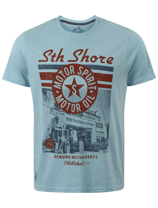 South Shore Motor Spirit blue t-shirt