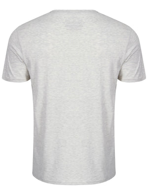 Shack Motif Cotton Crew Neck T-Shirt In Oatgrey Marl - South Shore