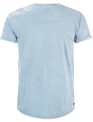 Eureka Burn Out Short Sleeve T-Shirt in Cornflower Blue
