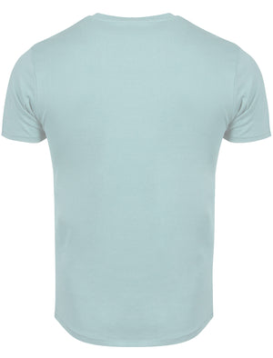 Jack Crew Neck Cotton T-Shirt with Chest Pocket in Starlight Blue