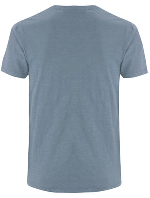 Oliver Cotton Slub Henley T-Shirt in Denim