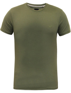 William Basic Crew Neck Cotton T-Shirt in Khaki