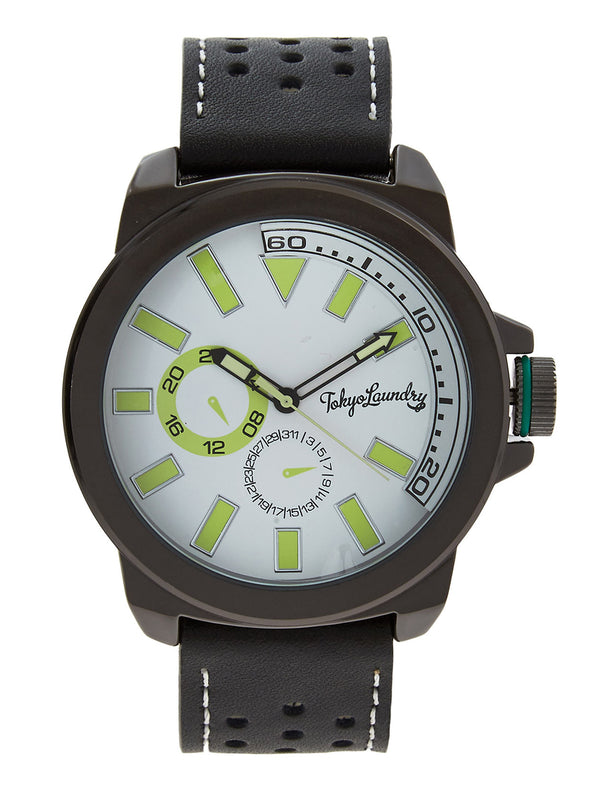 Peyton Analogue Watch in Black - Tokyo Laundry