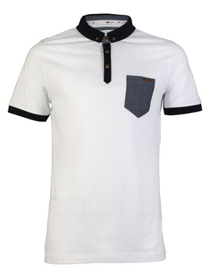 Span Optic White Polo Shirt - D-Code