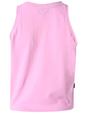 Tokyo Laundry Brooke pink sleeveless t-shirt