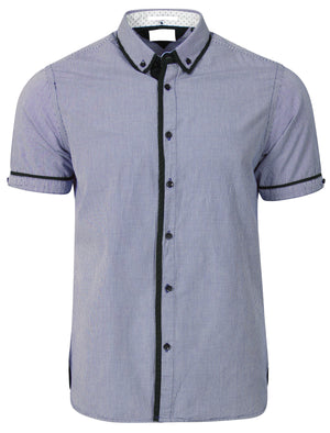 Derosa Gingham Shirt in Midnight Blue - Tokyo Laundry