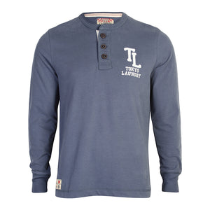Tokyo Laundry Dawson Creek Henley T-Shirt in Vintage Indigo