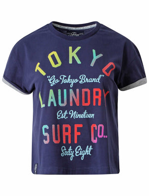 Tokyo Laundry Erica navy t-shirt