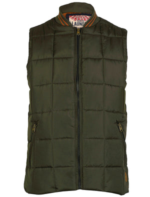 Tokyo Laundry Fermat  Khaki quilted gilet