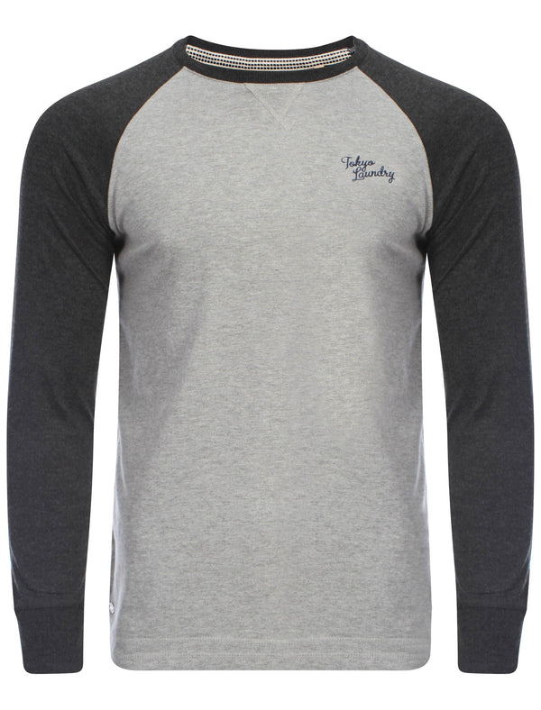 Fremont Cove Baseball Top in Charcoal Marl - Tokyo Laundry