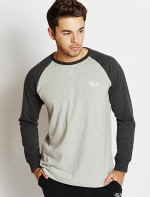 Tokyo Laundry Frosty Peak charcoal long sleeved t-shirt