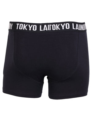 Mens Tokyo Laundry Gabriel boxer shorts ( 2 Pack) in Oxblood & Navy