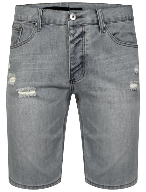 Tom Denim Shorts in Light Grey - Tokyo Laundry