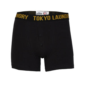 Mens Tokyo Laundry Kennedy Boxer Shorts in Lt Grey Marl / Black