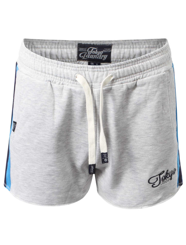 Tokyo Laundry Leila white grey sweat shorts