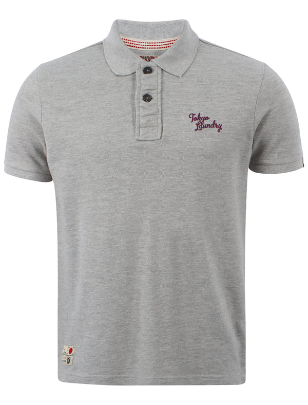 Tokyo Laundry Memphis Bay light grey polo shirt