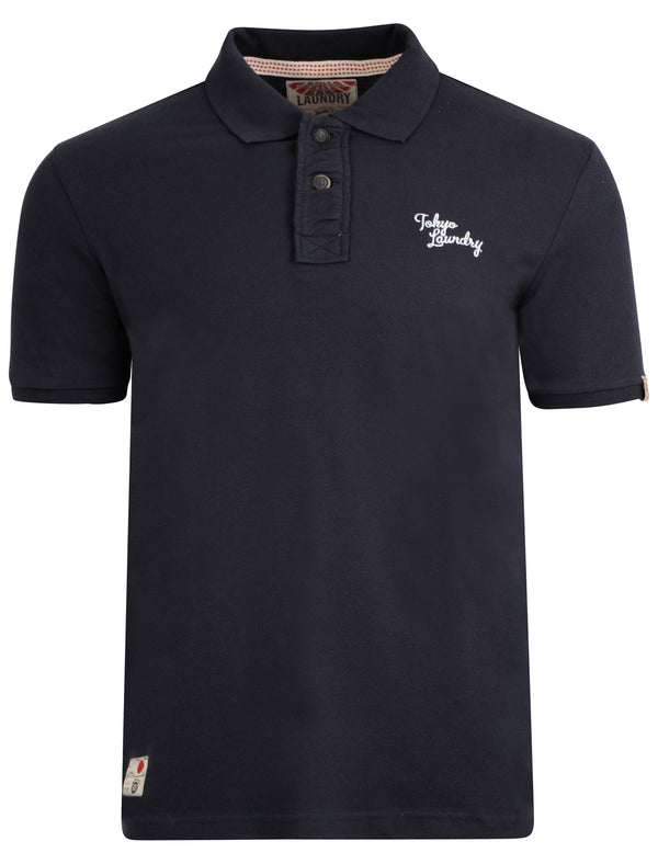 Tokyo Laundry Memphis Bay dark navy polo shirt