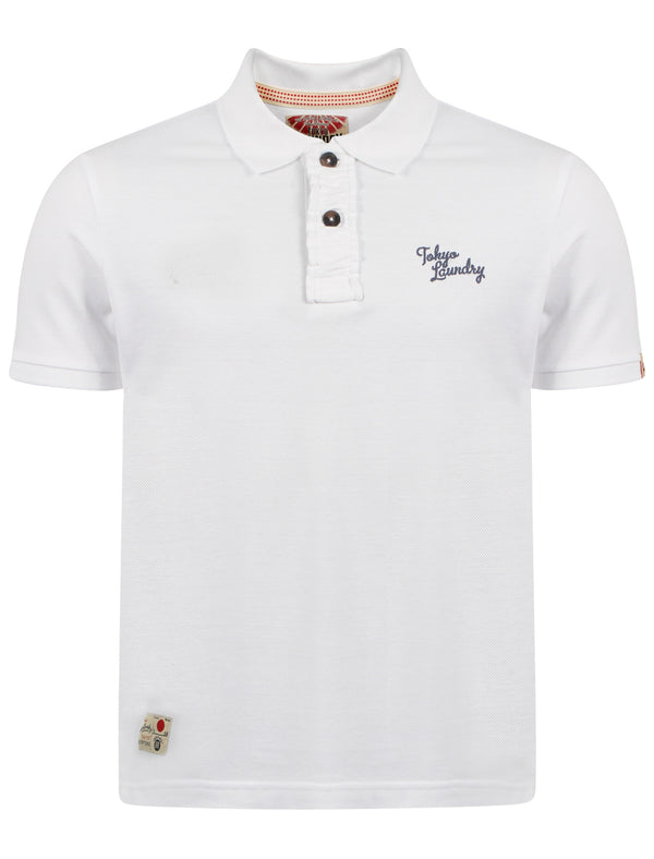 Tokyo Laundry Memphis Bay white polo shirt