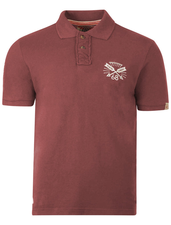 Tokyo Laundry Nashwauk oxblood polo shirt