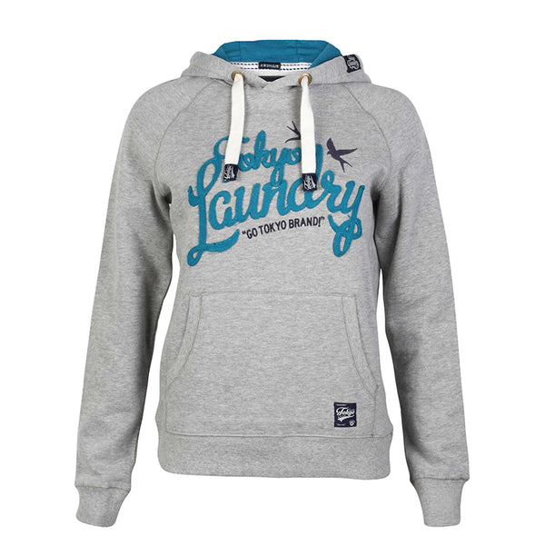 Womens Tokyo Laundry  Grey Pullover Hoody