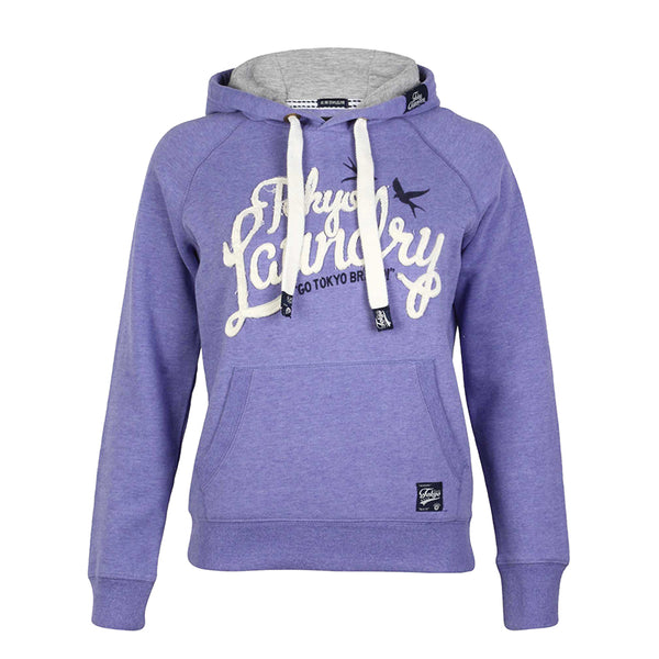 Womens Tokyo Laundry Purple Pullover Hoody