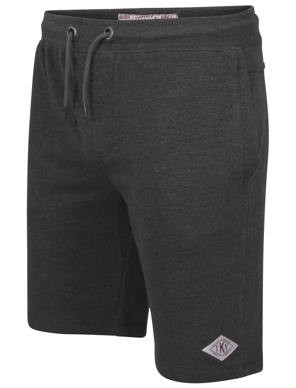 Vittorio Sweat Shorts in Charcoal Marl - Tokyo Laundry