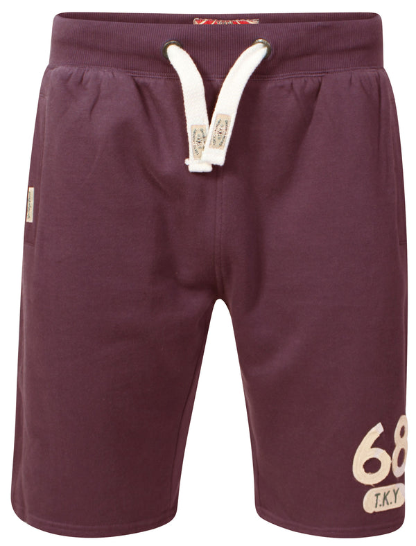 Willow Cove Sweat Shorts in Bordeaux Marl - Tokyo Laundry