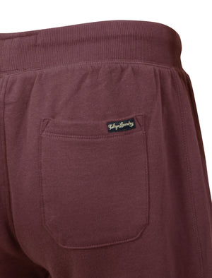 Willow Cove Sweat Shorts in Bordeaux Marl - Tokyo Laundry