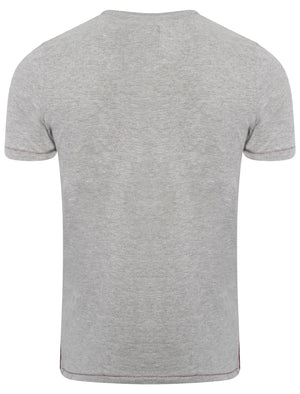 Ashton Cotton V Neck T-Shirt in Grey Marl - Tokyo Laundry