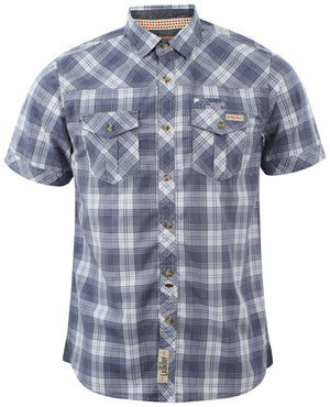 Tokyo Laundry Barroso blue short sleeved shirt