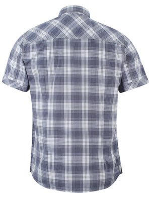 Tokyo Laundry Barroso blue short sleeved shirt
