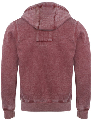 Men's cracked print design red hoodie - Tokyo Laundry