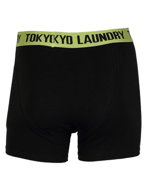 Tokyo Laundry Samson boxer shorts ( 2 Pack ) Grass Green & Navy