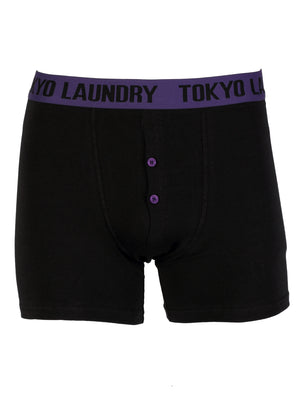 Tokyo Laundry Samson boxer shorts ( 2 Pack) Washed Prune & Yolk Yellow