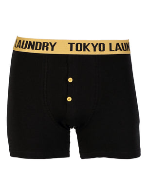 Tokyo Laundry Samson boxer shorts ( 2 Pack) Washed Prune & Yolk Yellow