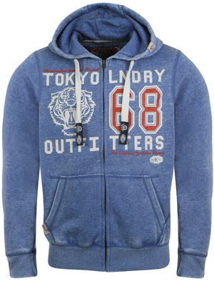 Tokyo Laundry Wincanson blue zipped hoodie