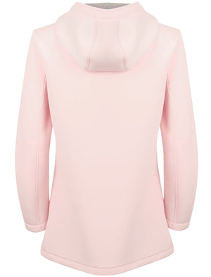 Pontoon Neoprene Hooded Mac Coat In Ballet Pink - Tokyo Laundry