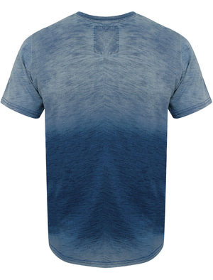 Indigo Tab Motif Cotton T-Shirt in Light Indigo - Tokyo Laundry