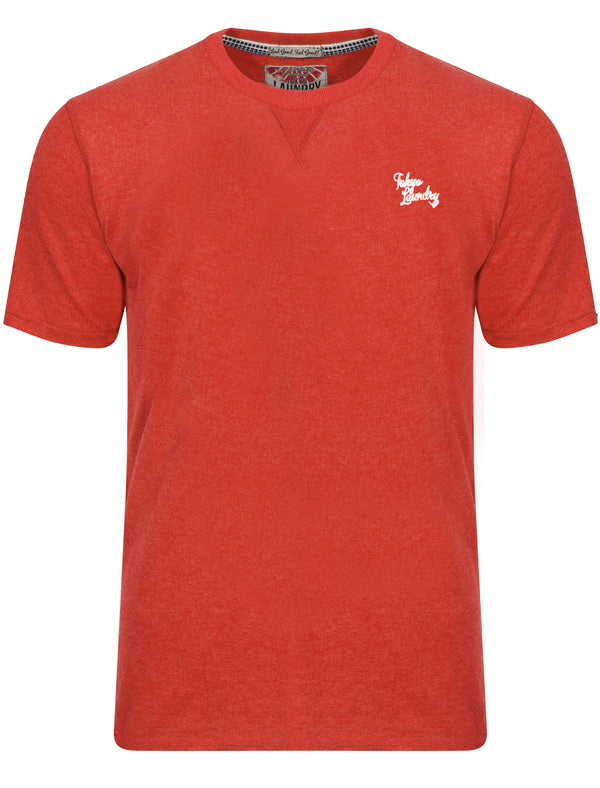 Essential Crew Neck T-Shirt in Tokyo Red Marl - Tokyo Laundry