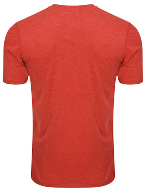 Essential Crew Neck T-Shirt in Tokyo Red Marl - Tokyo Laundry