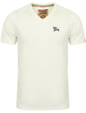 Essential V-Neck T-shirt in Ivory - Tokyo Laundry
