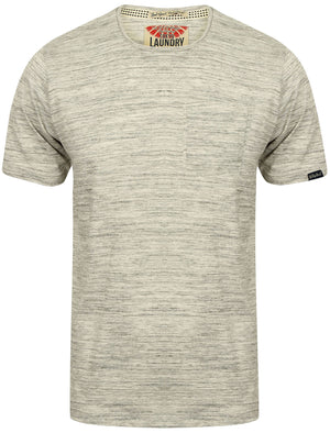 Grotto Space Dye T-Shirt with Pocket in Ice Grey Marl / Raven Grey - Tokyo Laundry