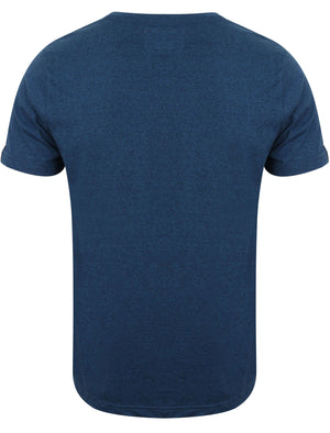 Guildford Jersey T Shirt in Bijou Blue / Navy Grindle - Dissident